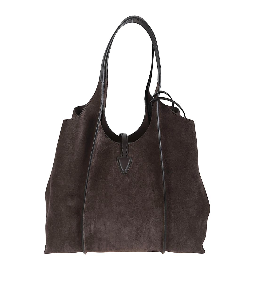 TOD'S Коричневая замшевая сумка тоут, фото 2