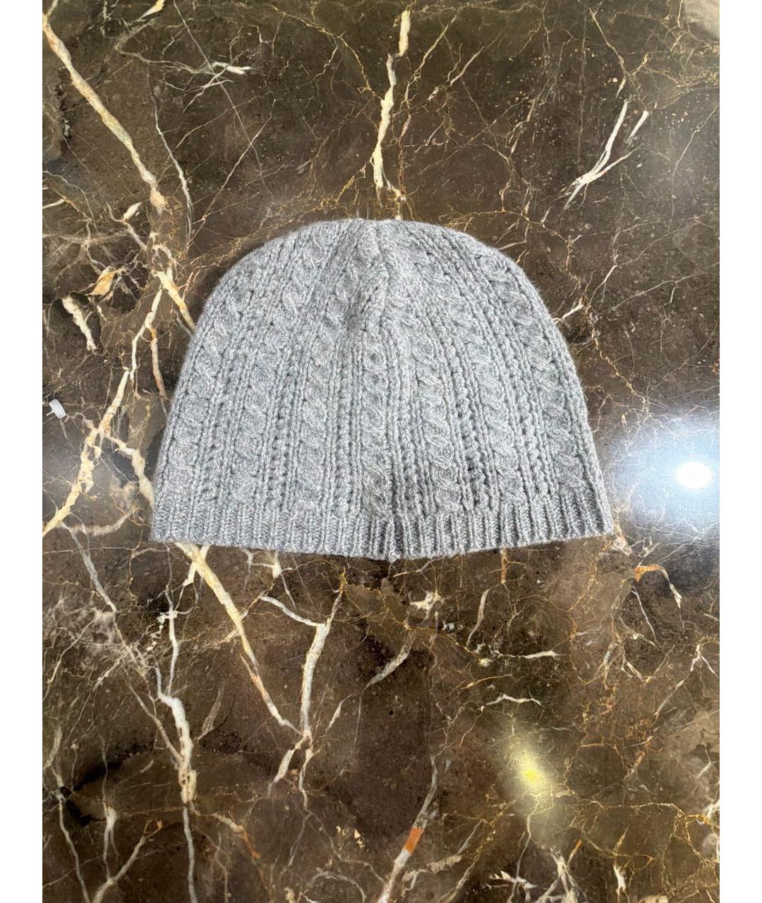 CHANEL Серая кашемировая шапка, фото 2