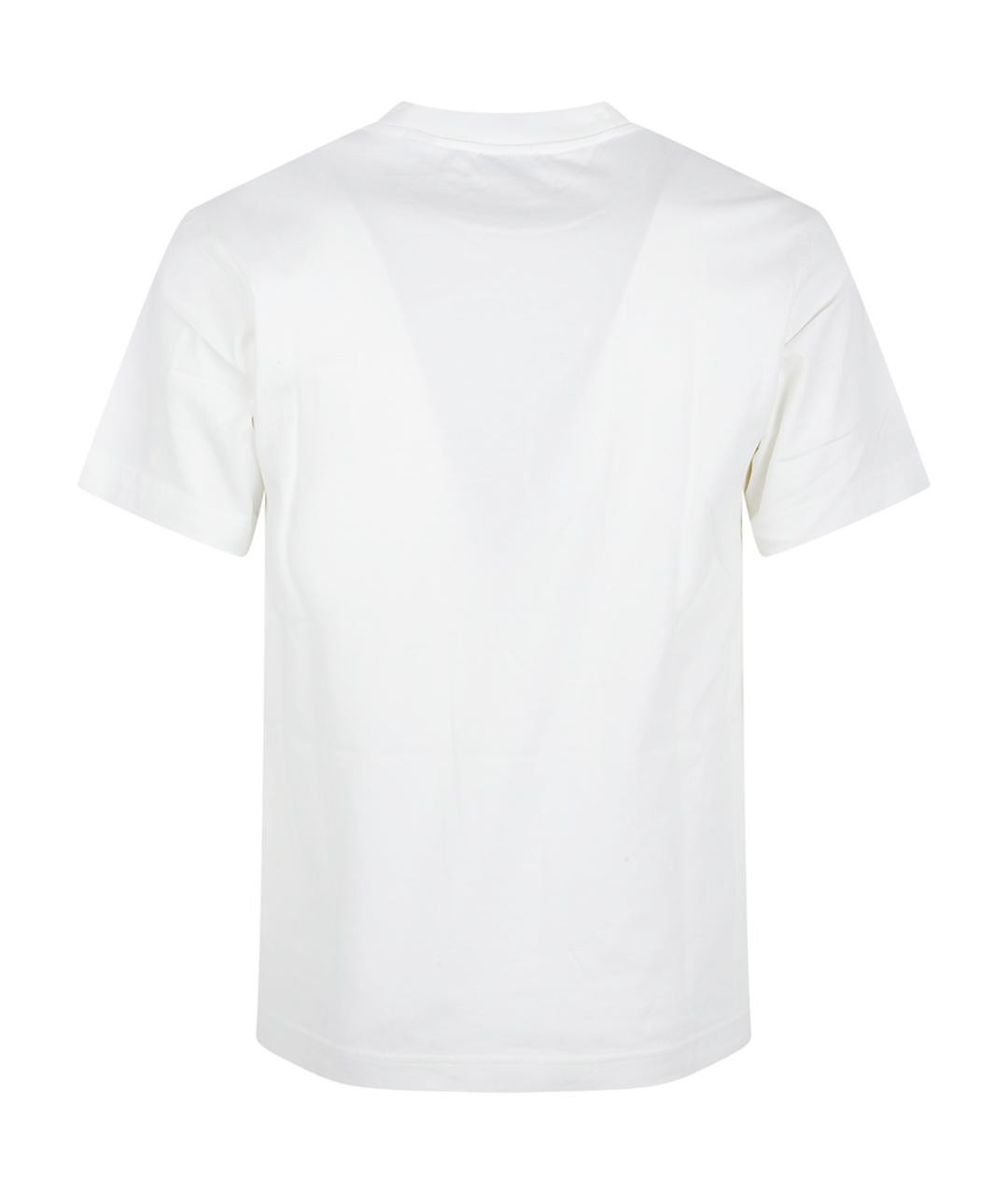 BURBERRY Белая хлопковая футболка, фото 3