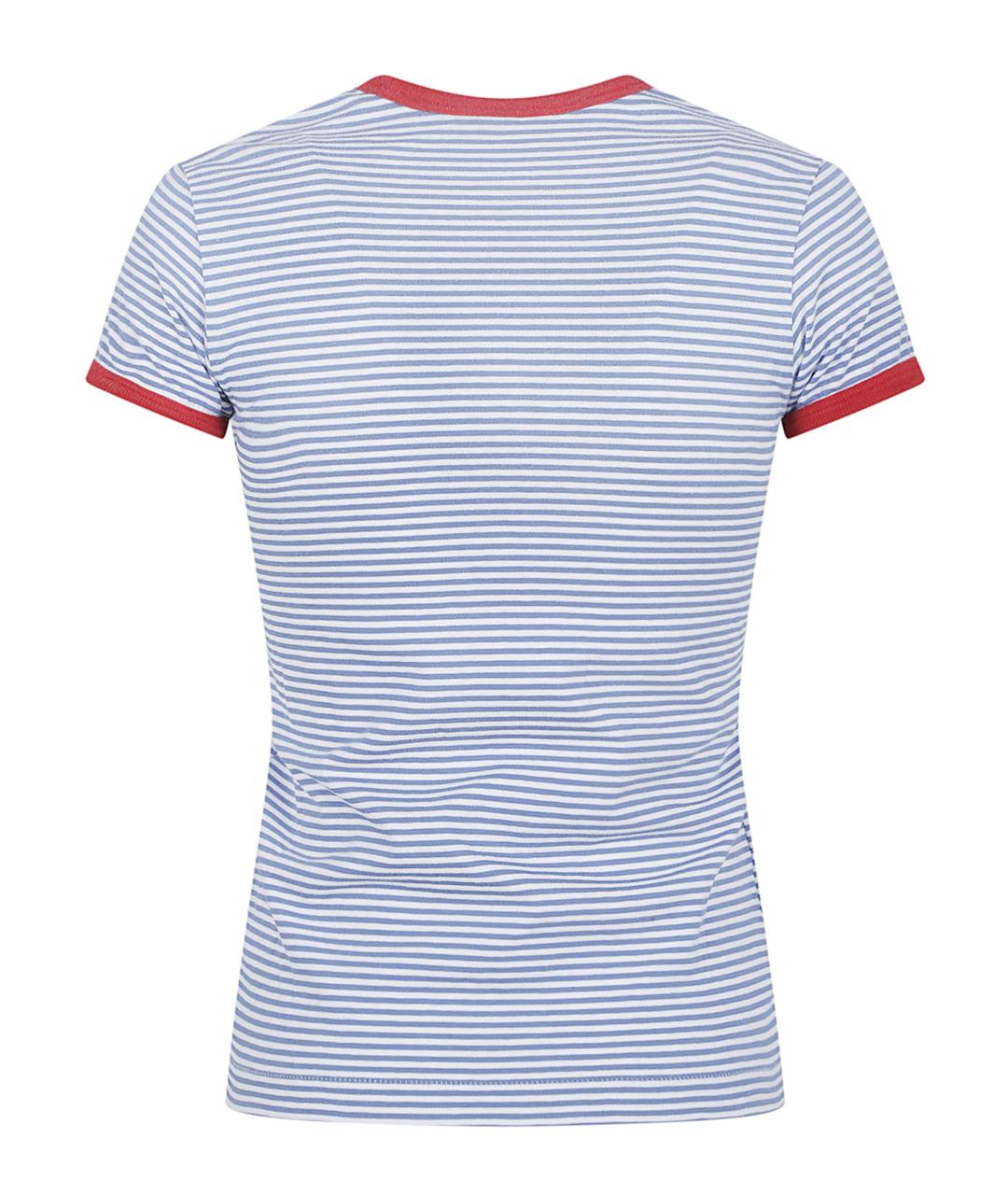 PRADA Голубая хлопковая футболка, фото 3