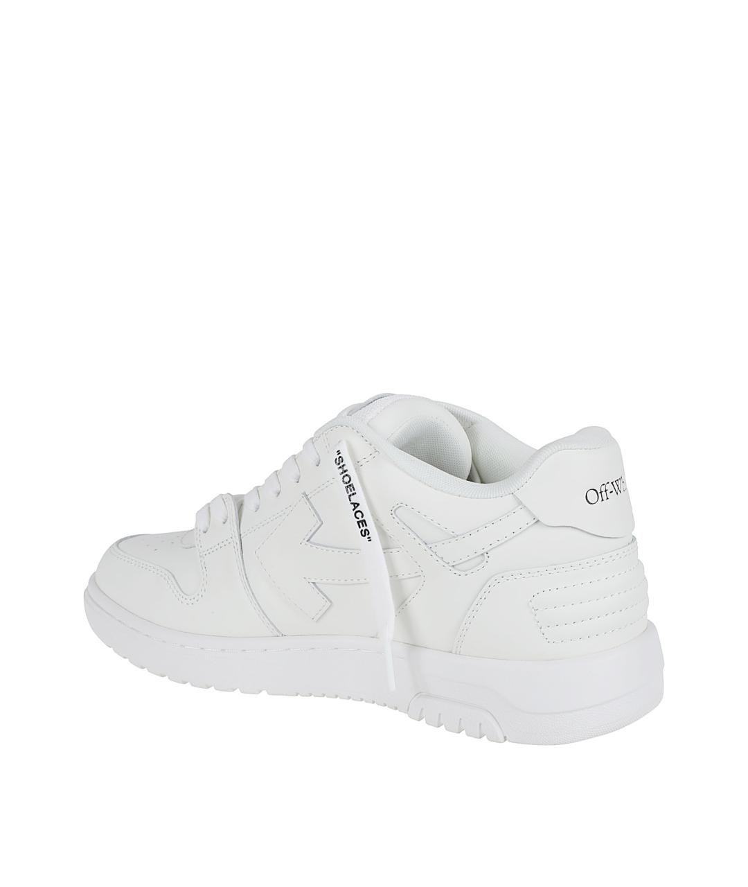 OFF-WHITE Белые синтетические низкие кроссовки / кеды, фото 3