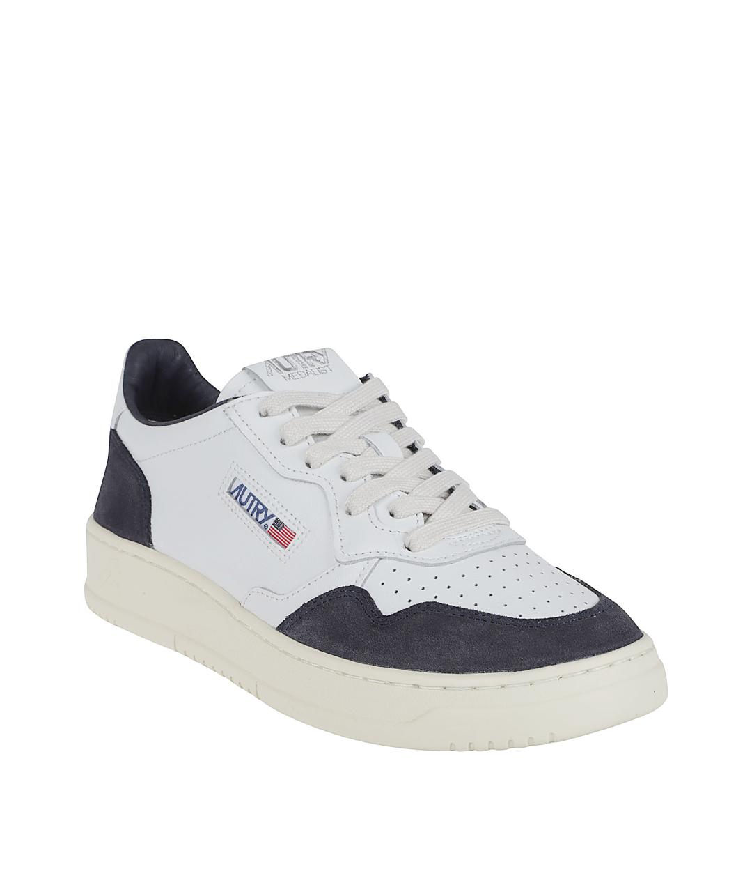 AUTRY Белые кожаные низкие кроссовки / кеды, фото 2