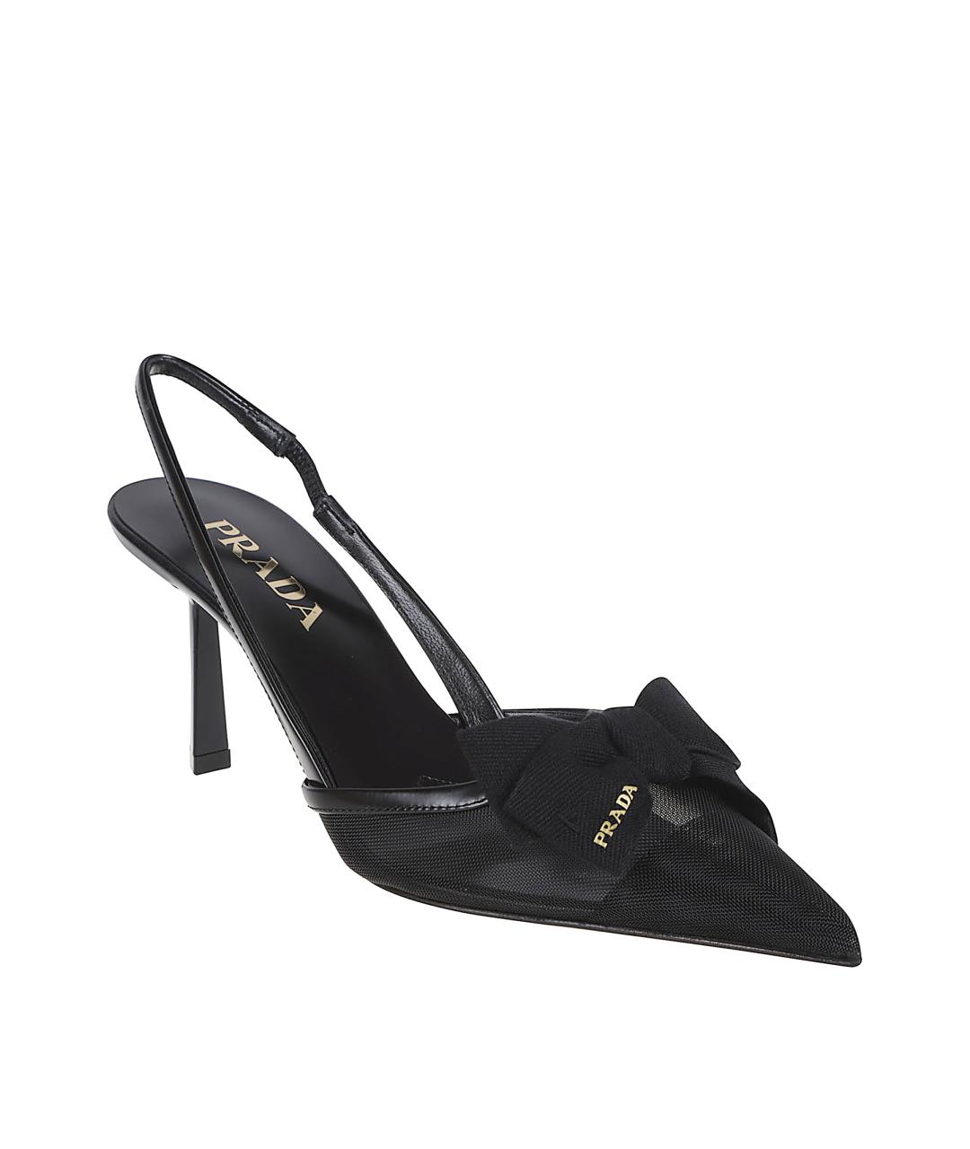 PRADA Черные текстильные туфли, фото 2