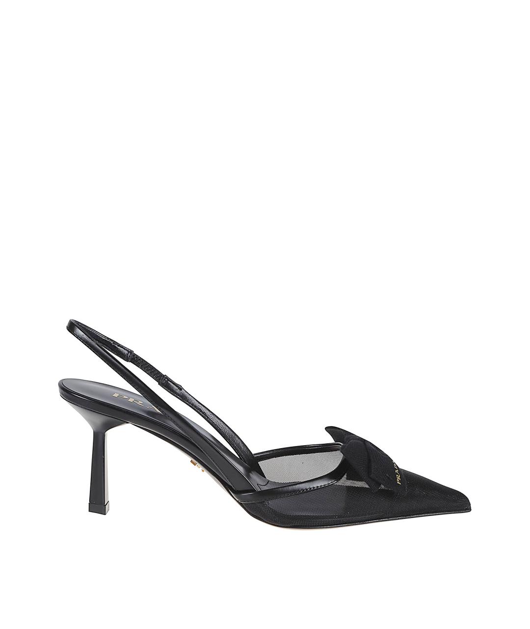 PRADA Черные текстильные туфли, фото 1