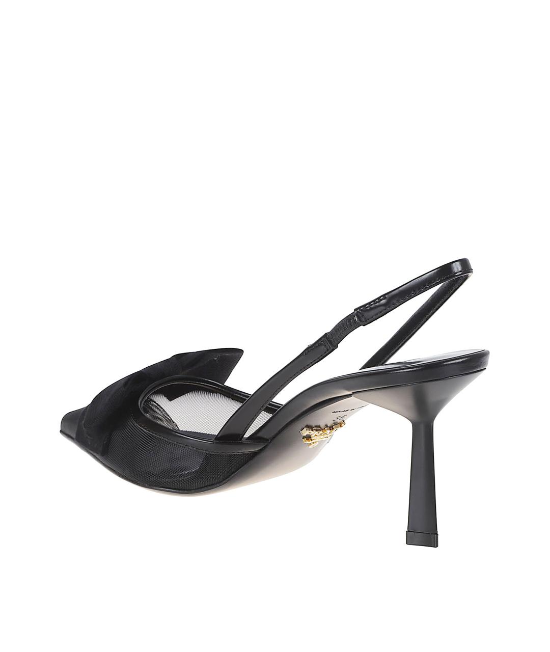 PRADA Черные текстильные туфли, фото 3