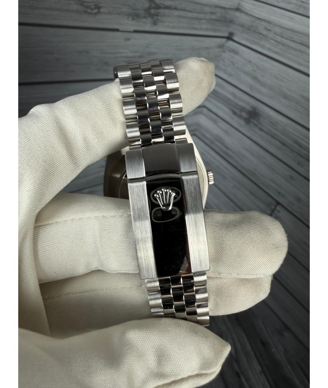 ROLEX Серые часы из белого золота, фото 9