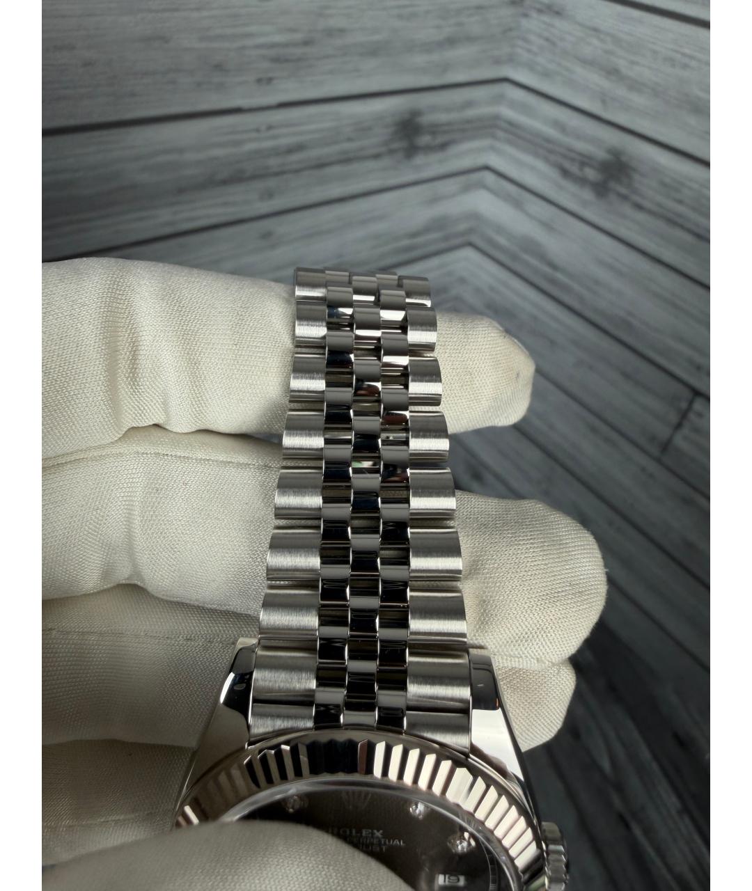 ROLEX Серые часы из белого золота, фото 6