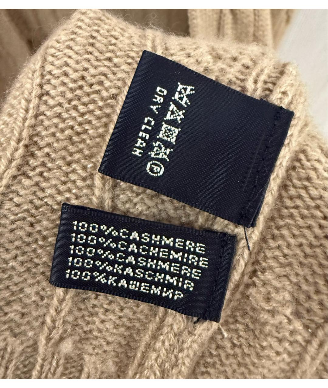 RALPH LAUREN Бежевая кашемировая жилетка, фото 4