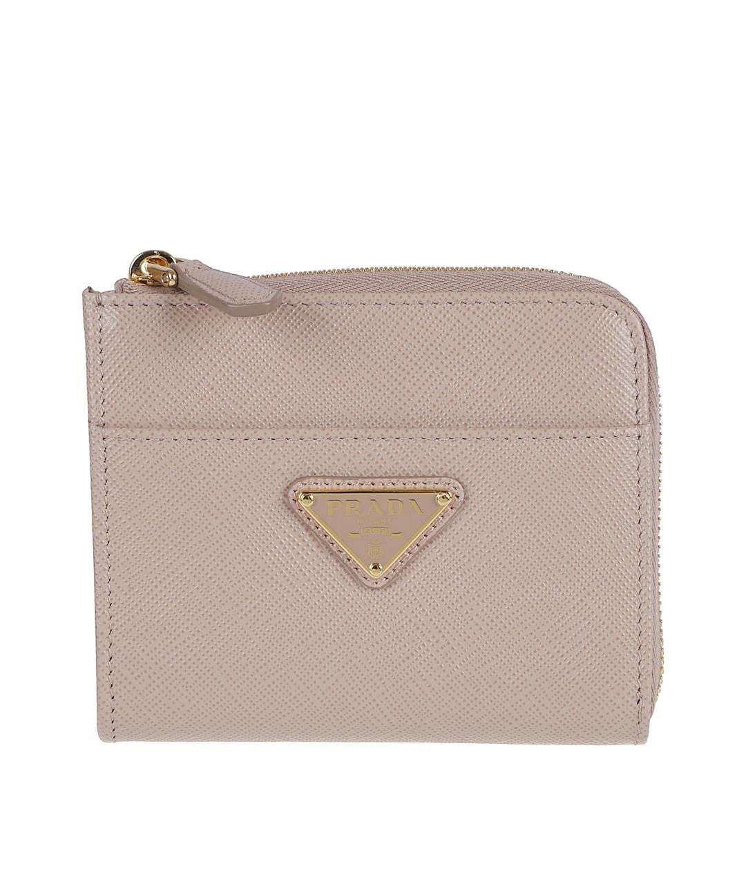 PRADA Бежевый кожаный кошелек, фото 1