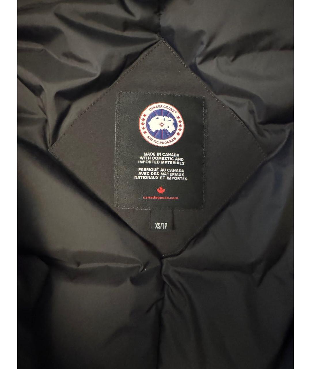 CANADA GOOSE Черная хлопковая парка, фото 3