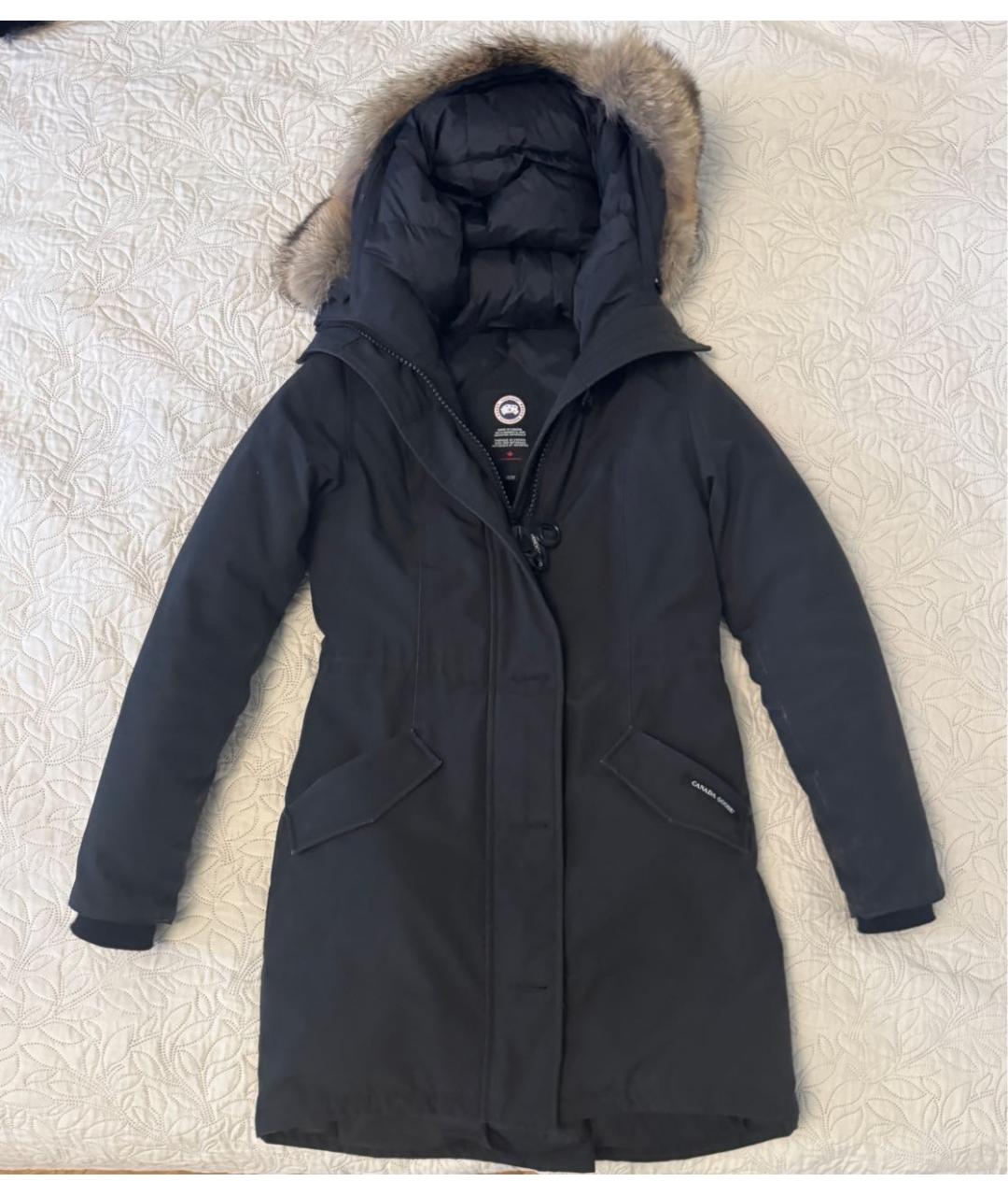 CANADA GOOSE Черная хлопковая парка, фото 5