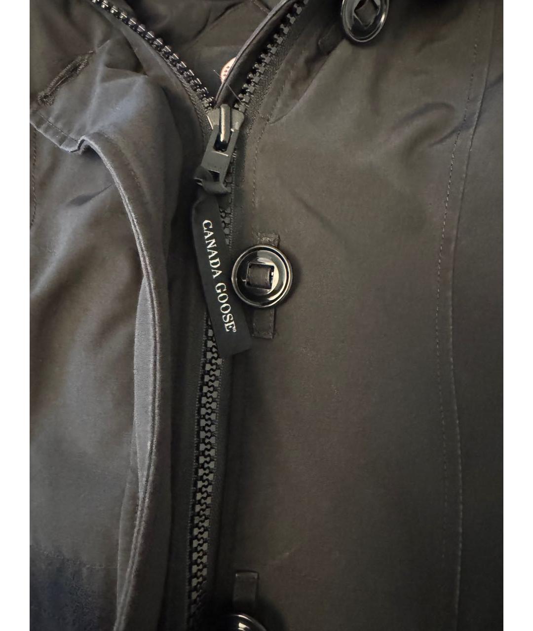 CANADA GOOSE Черная хлопковая парка, фото 4