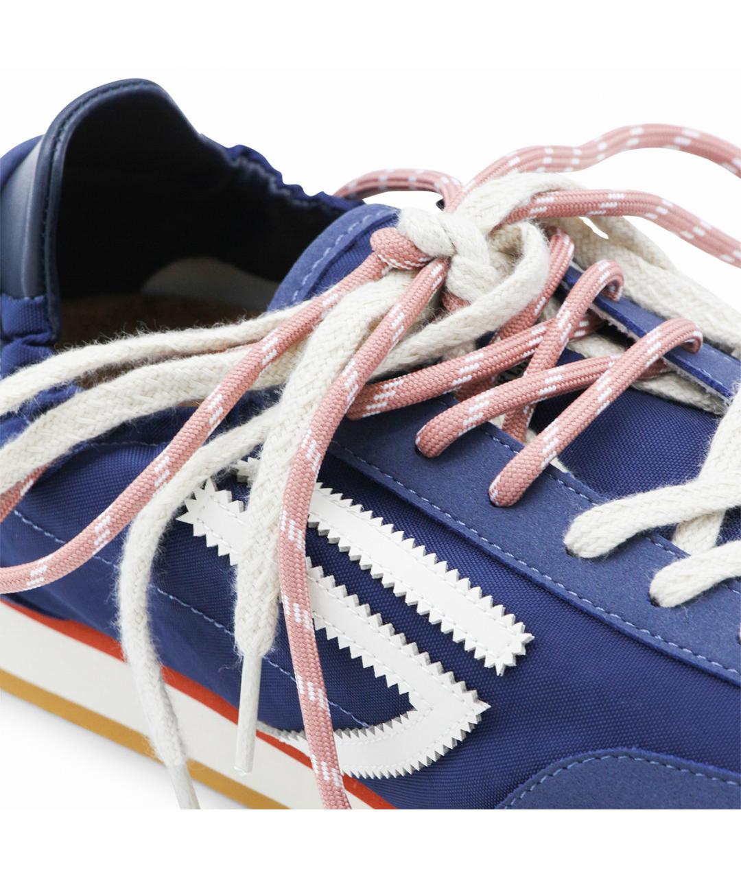 PURAAI Синие текстильные низкие кроссовки / кеды, фото 4