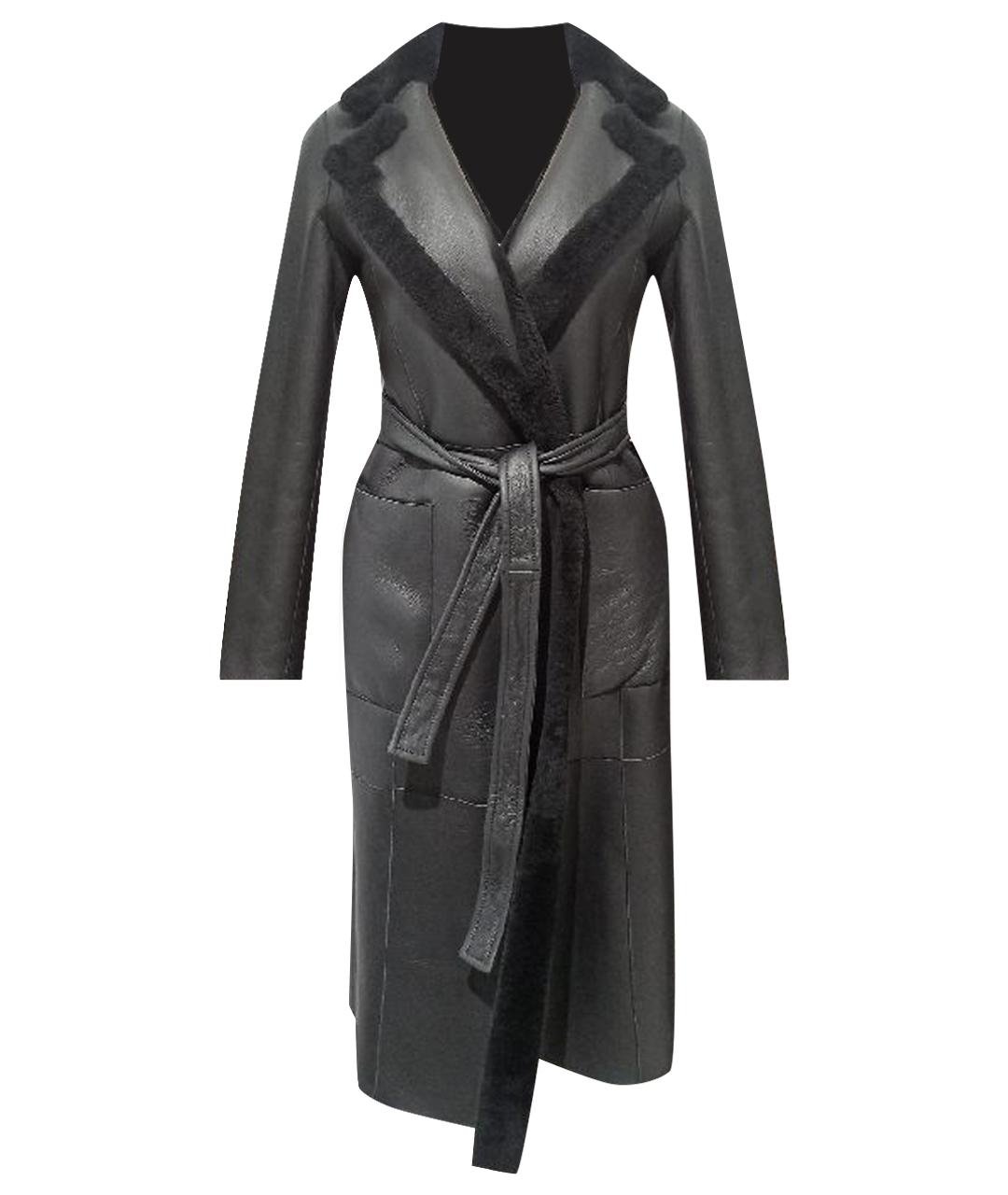 BLANCHA Черная дубленка, фото 1