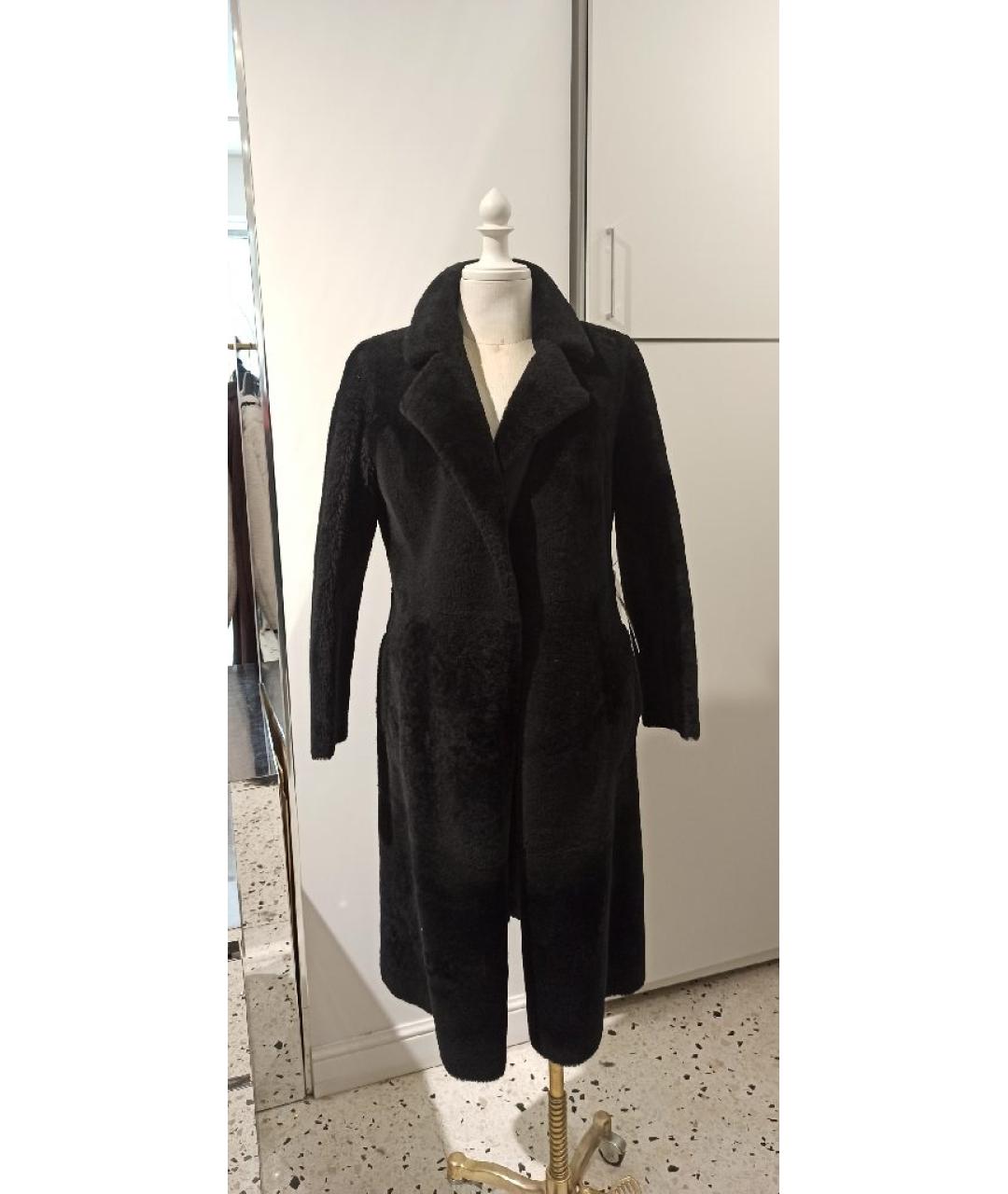 BLANCHA Черная дубленка, фото 4