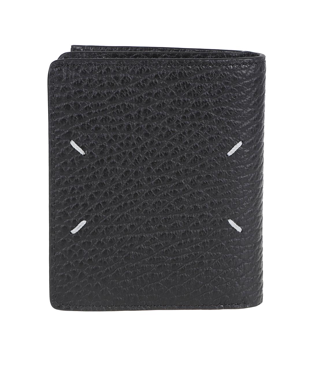 MAISON MARGIELA Черный кожаный кошелек, фото 2