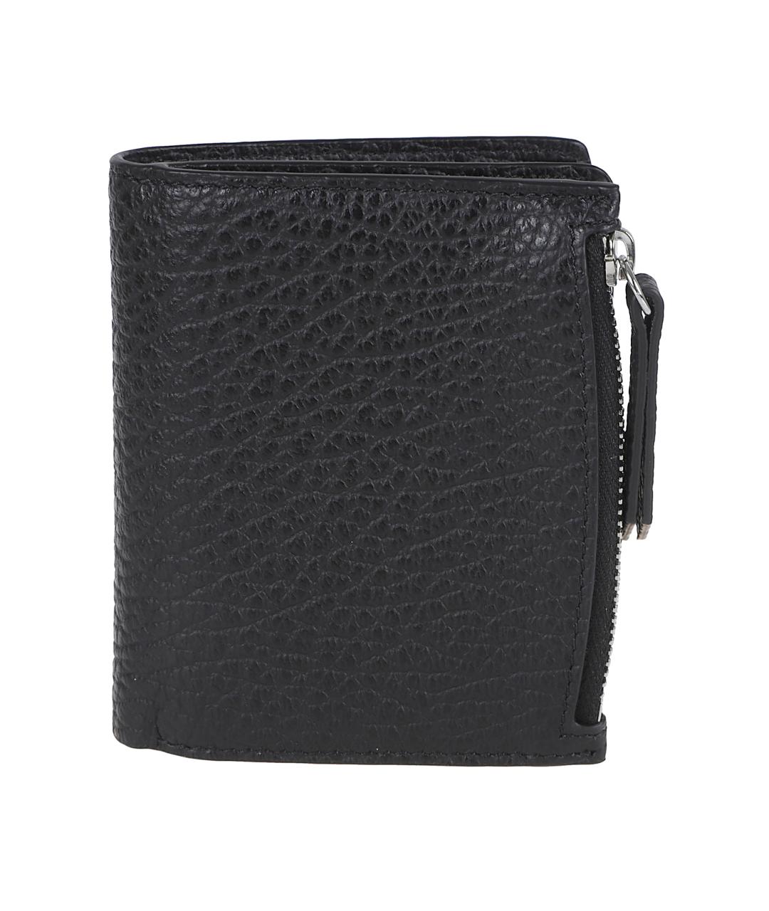 MAISON MARGIELA Черный кожаный кошелек, фото 1