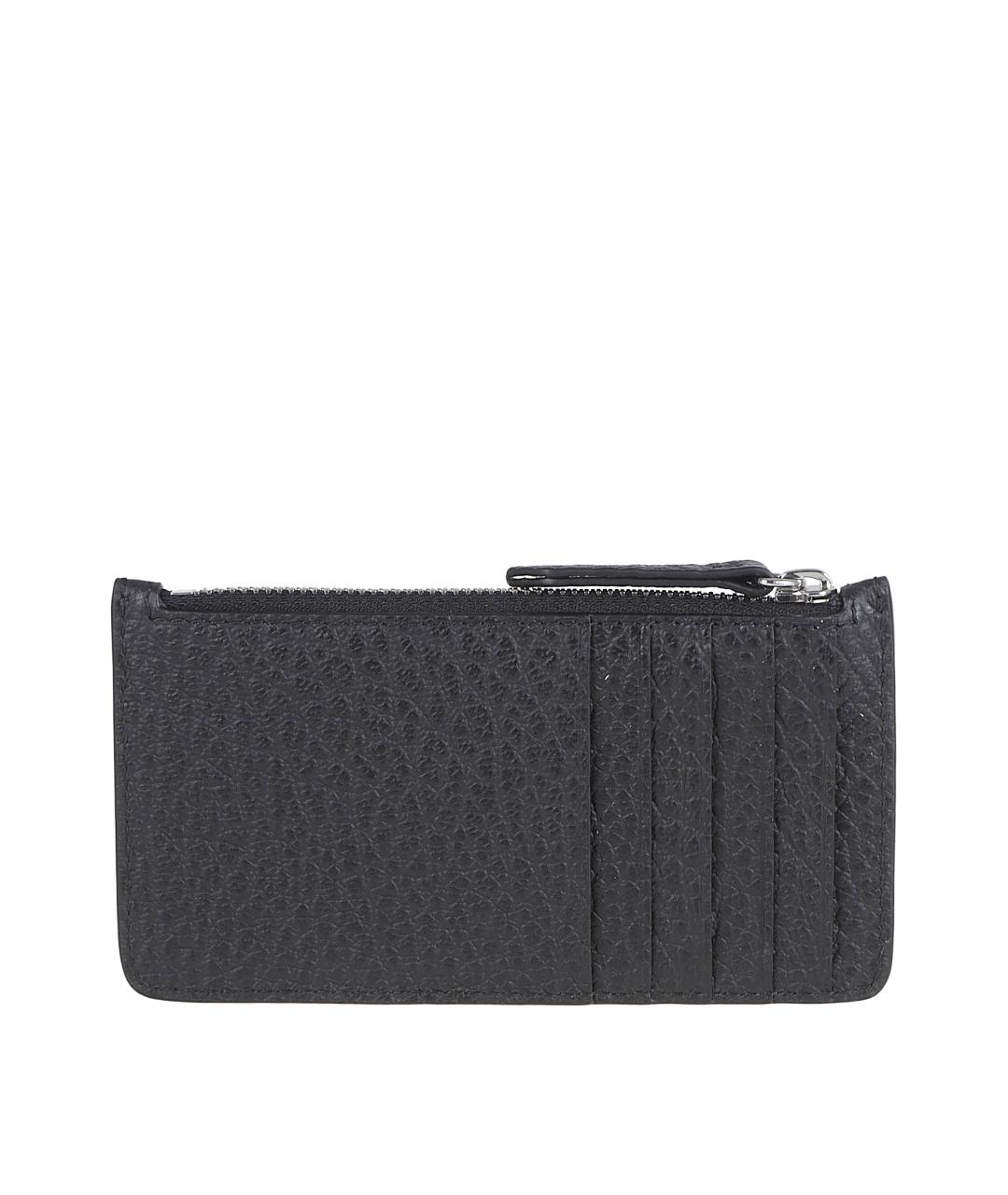 MAISON MARGIELA Черный кожаный кардхолдер, фото 2