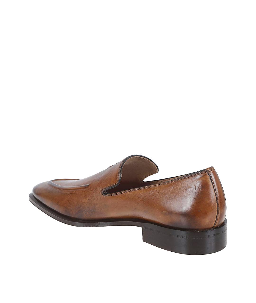 MIU MIU Коричневые кожаные лоферы, фото 3