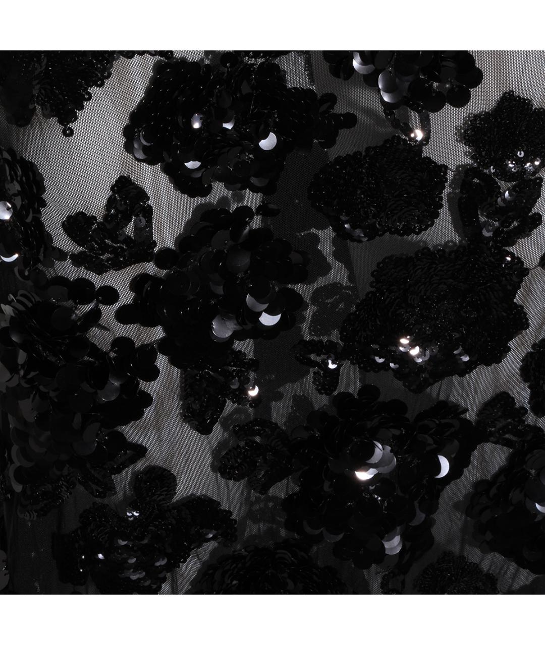 NISSA Черное полиэстеровое вечернее платье, фото 4