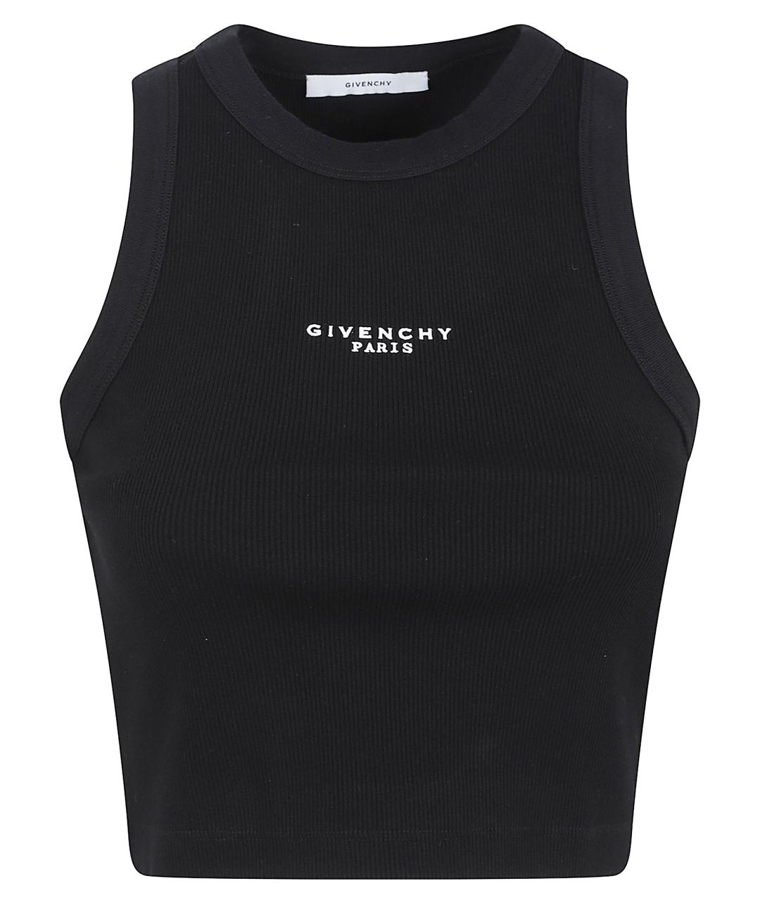 GIVENCHY Черная хлопковая майка, фото 1