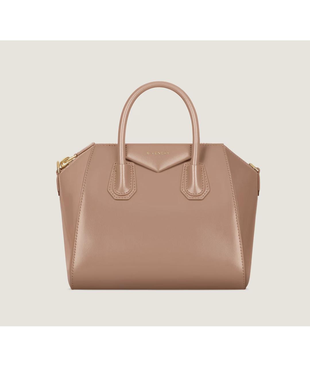 GIVENCHY Розовая кожаная сумка тоут, фото 5