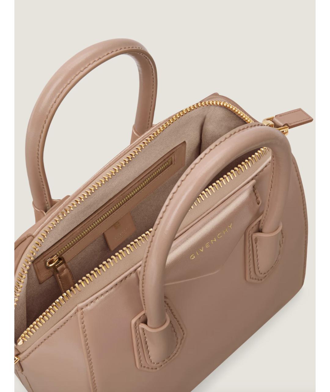 GIVENCHY Розовая кожаная сумка тоут, фото 4