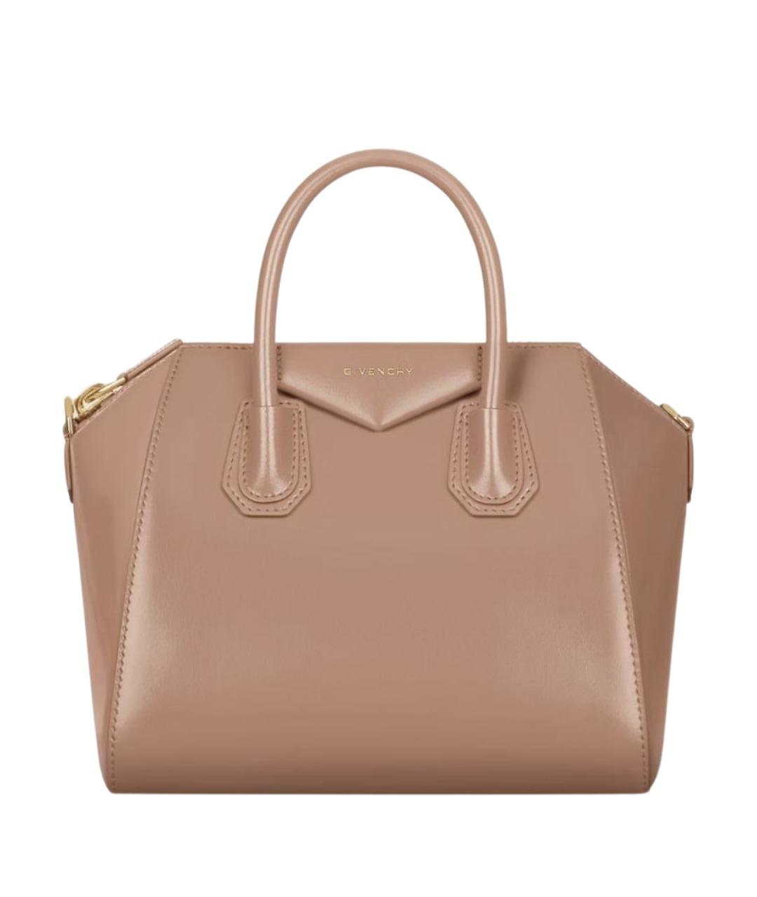 GIVENCHY Розовая кожаная сумка тоут, фото 1