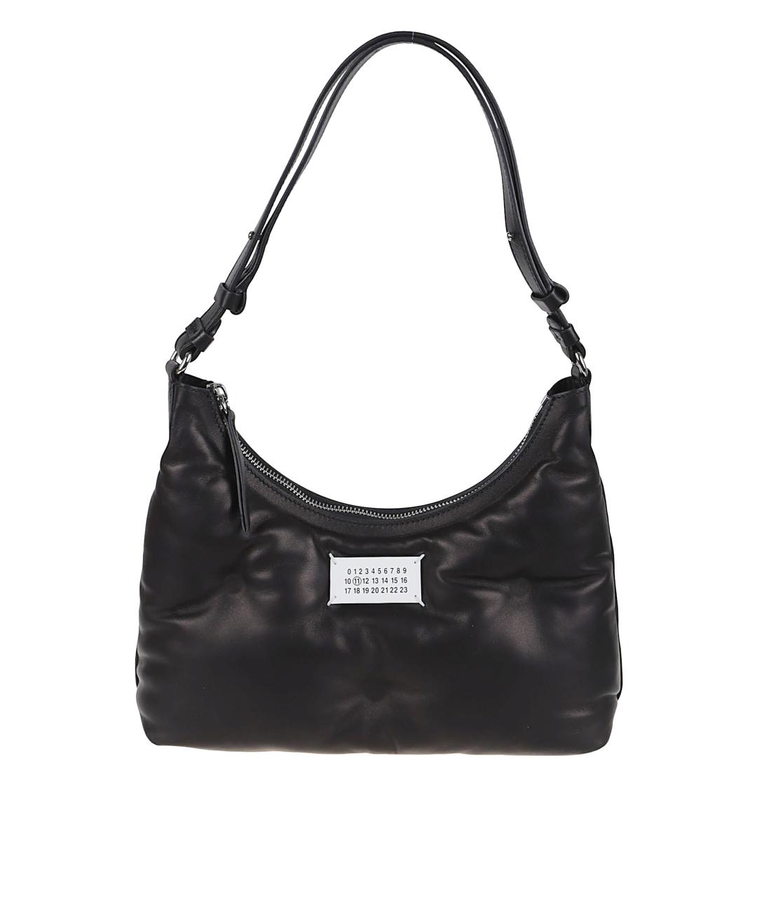 MAISON MARGIELA Черная кожаная сумка через плечо, фото 1