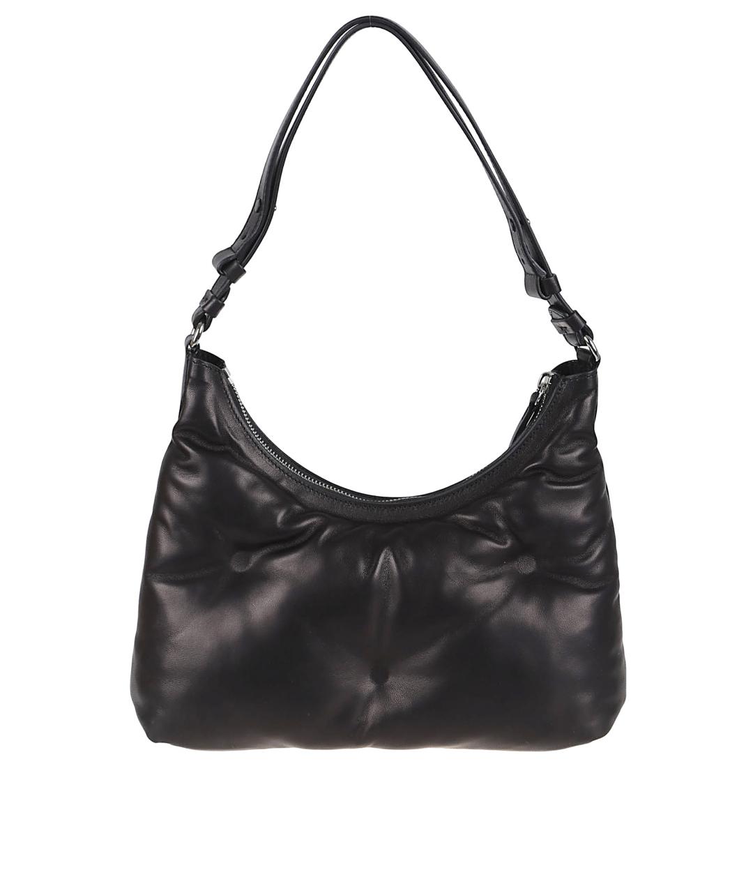 MAISON MARGIELA Черная кожаная сумка через плечо, фото 2