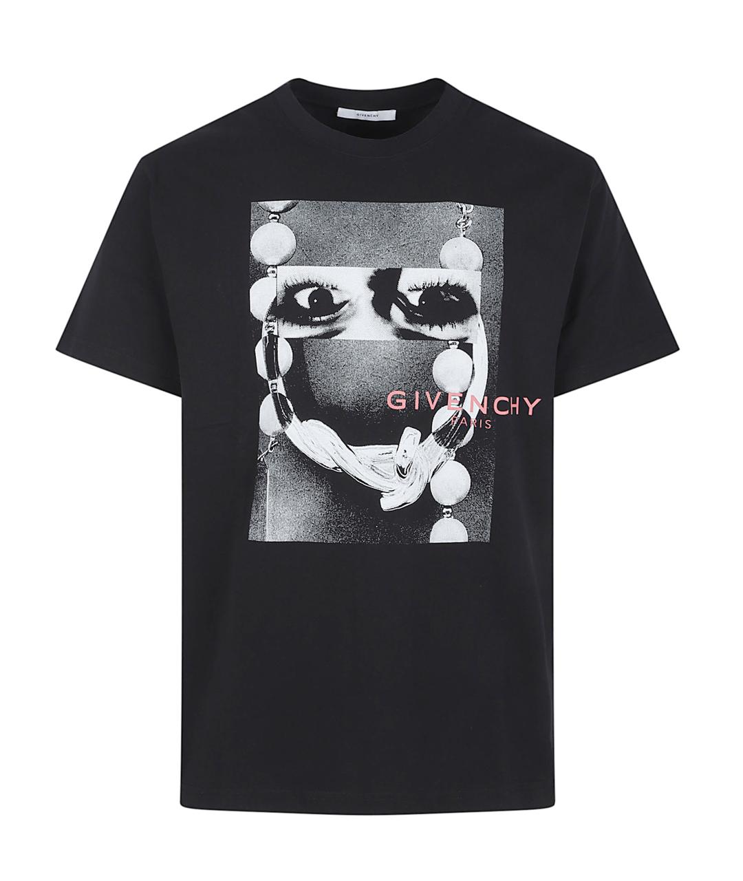 GIVENCHY Черная хлопковая футболка, фото 1