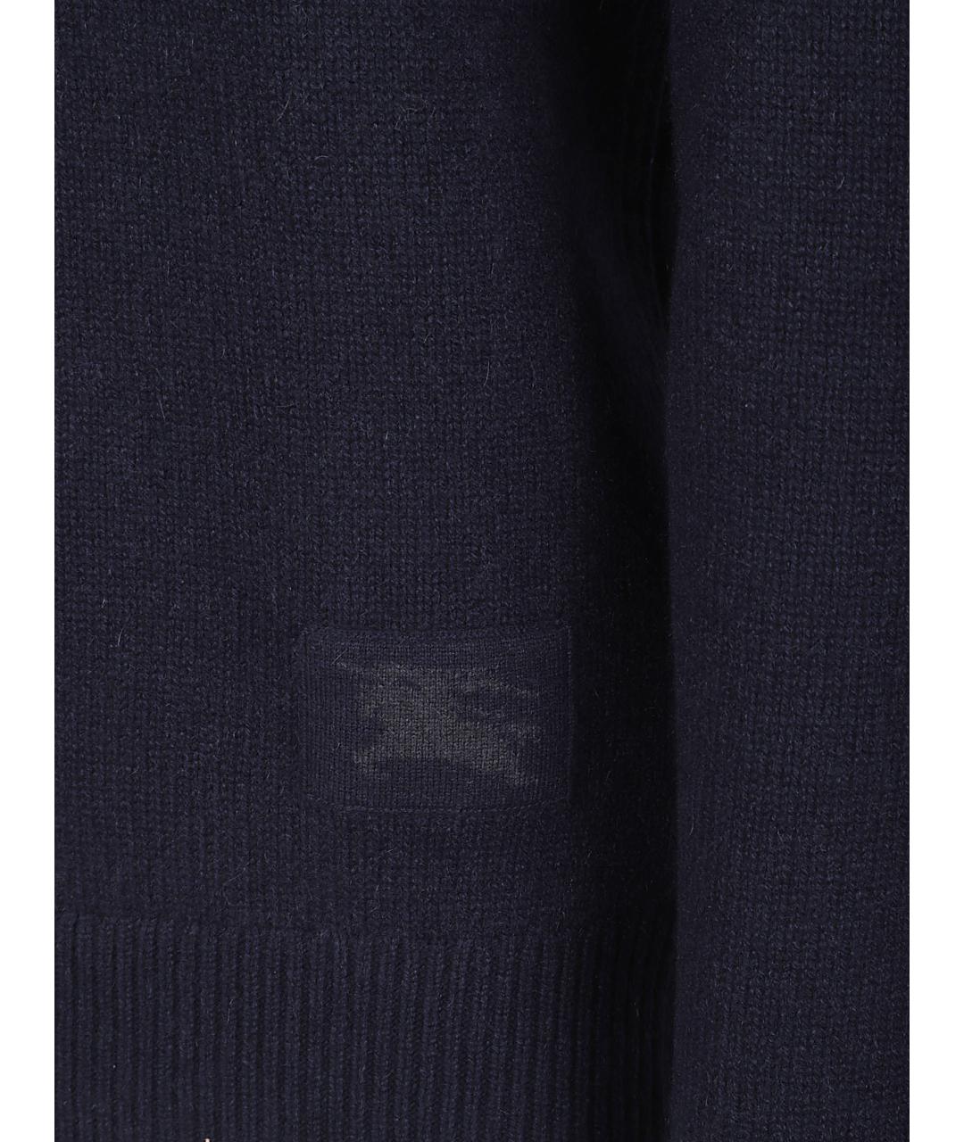 BURBERRY Темно-синий кашемировый джемпер / свитер, фото 2