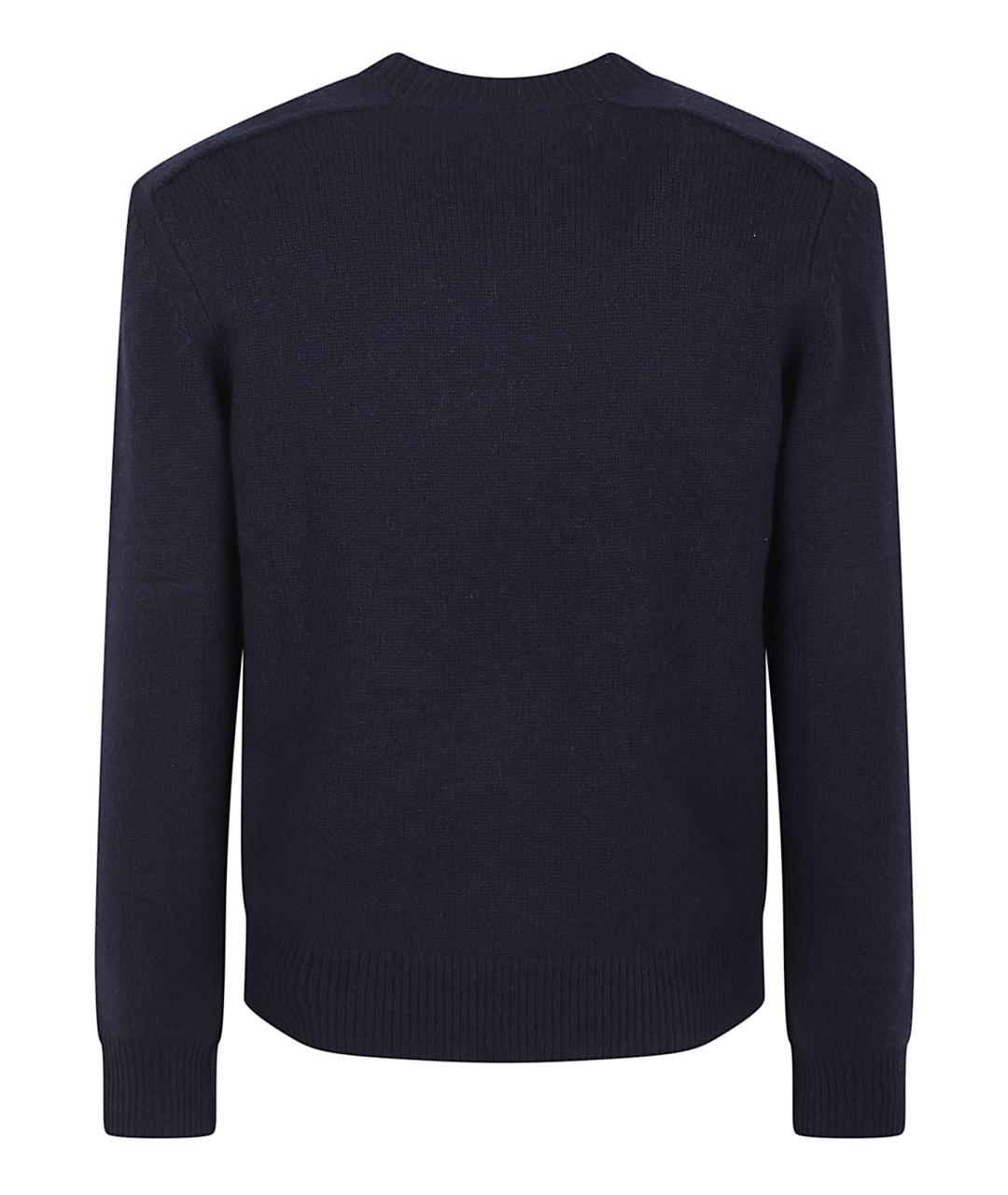 BURBERRY Темно-синий кашемировый джемпер / свитер, фото 3