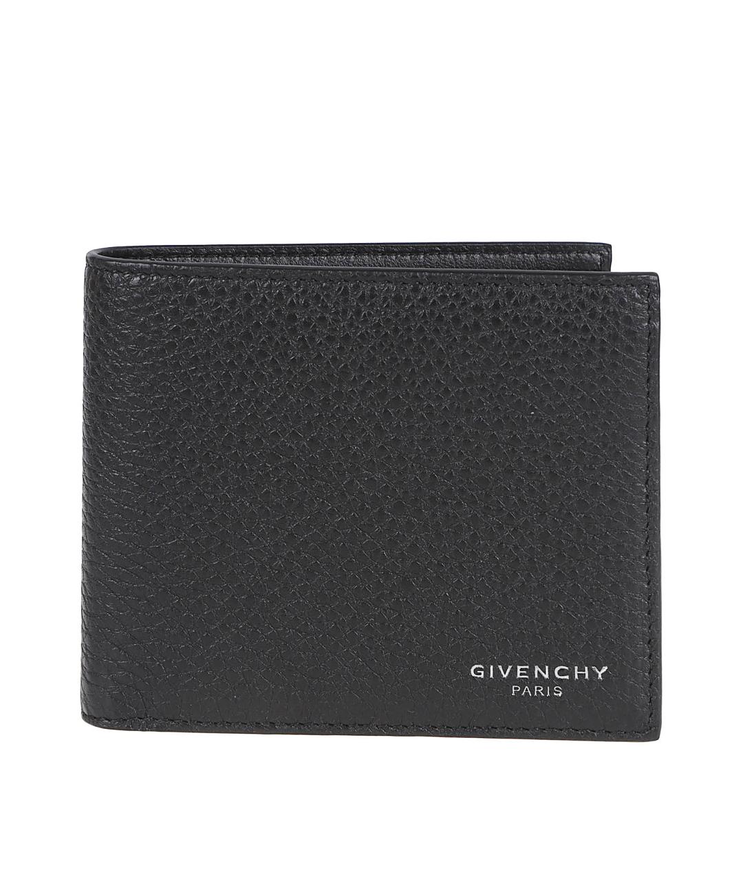 GIVENCHY Черный кожаный кошелек, фото 1
