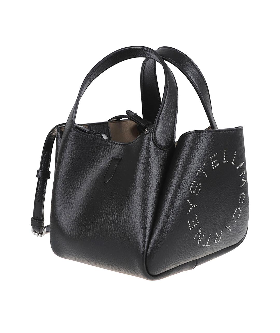 STELLA MCCARTNEY Черная сумка тоут из искусственной кожи, фото 3