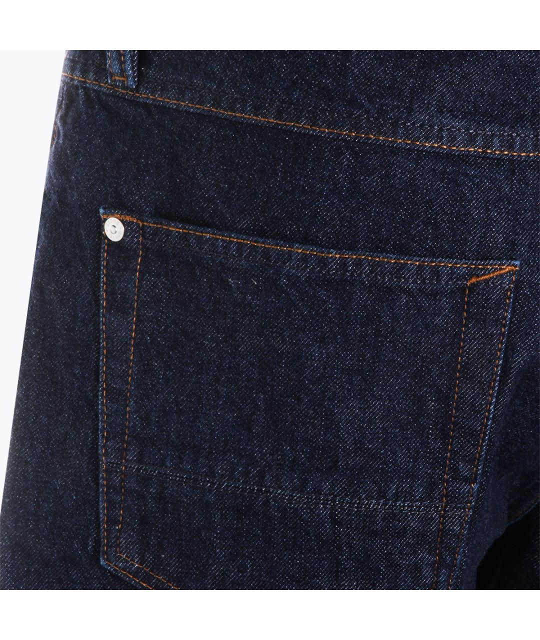 STONE ISLAND Темно-синие хлопковые джинсы, фото 4