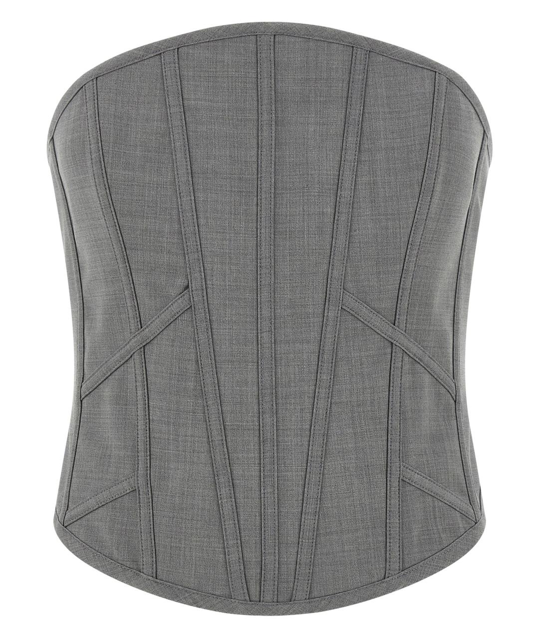 GIUSEPPE DI MORABITO Серый шерстяной корсет, фото 1