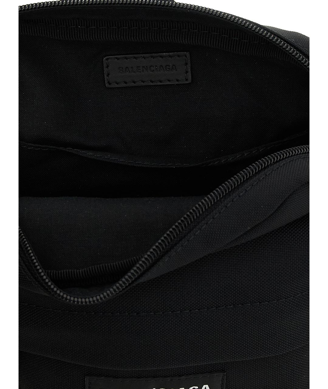 BALENCIAGA Черная синтетическая сумка на плечо, фото 4