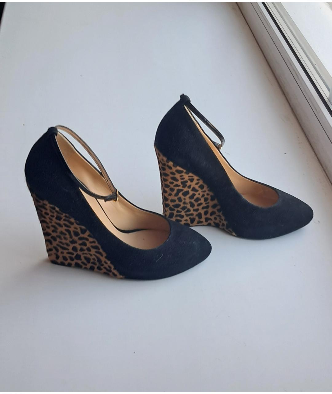 GIUSEPPE ZANOTTI DESIGN Черные замшевые туфли, фото 4