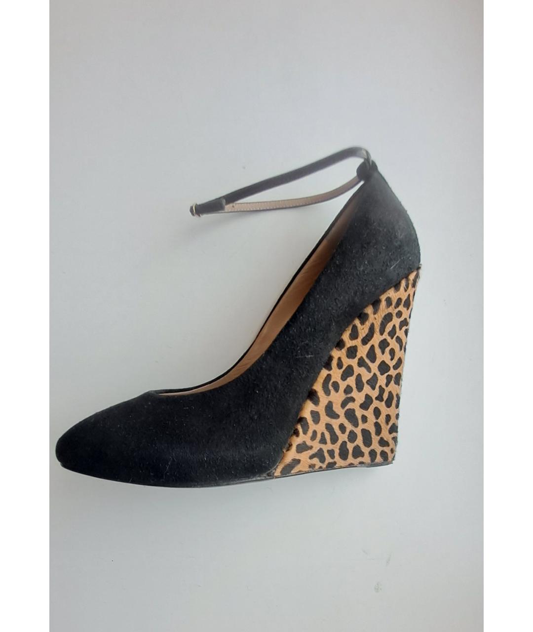 GIUSEPPE ZANOTTI DESIGN Черные замшевые туфли, фото 5