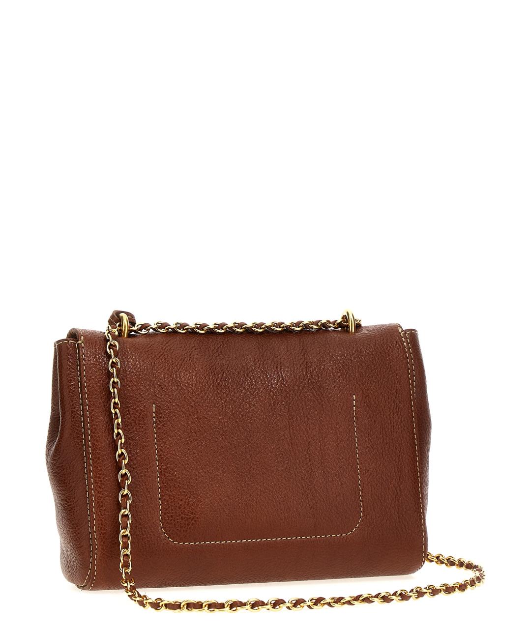 MULBERRY Коричневая кожаная сумка через плечо, фото 2