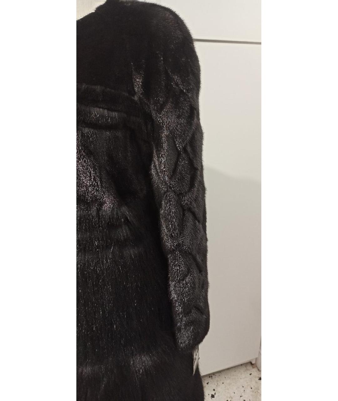 SAINT LAURENT Черная шуба, фото 4