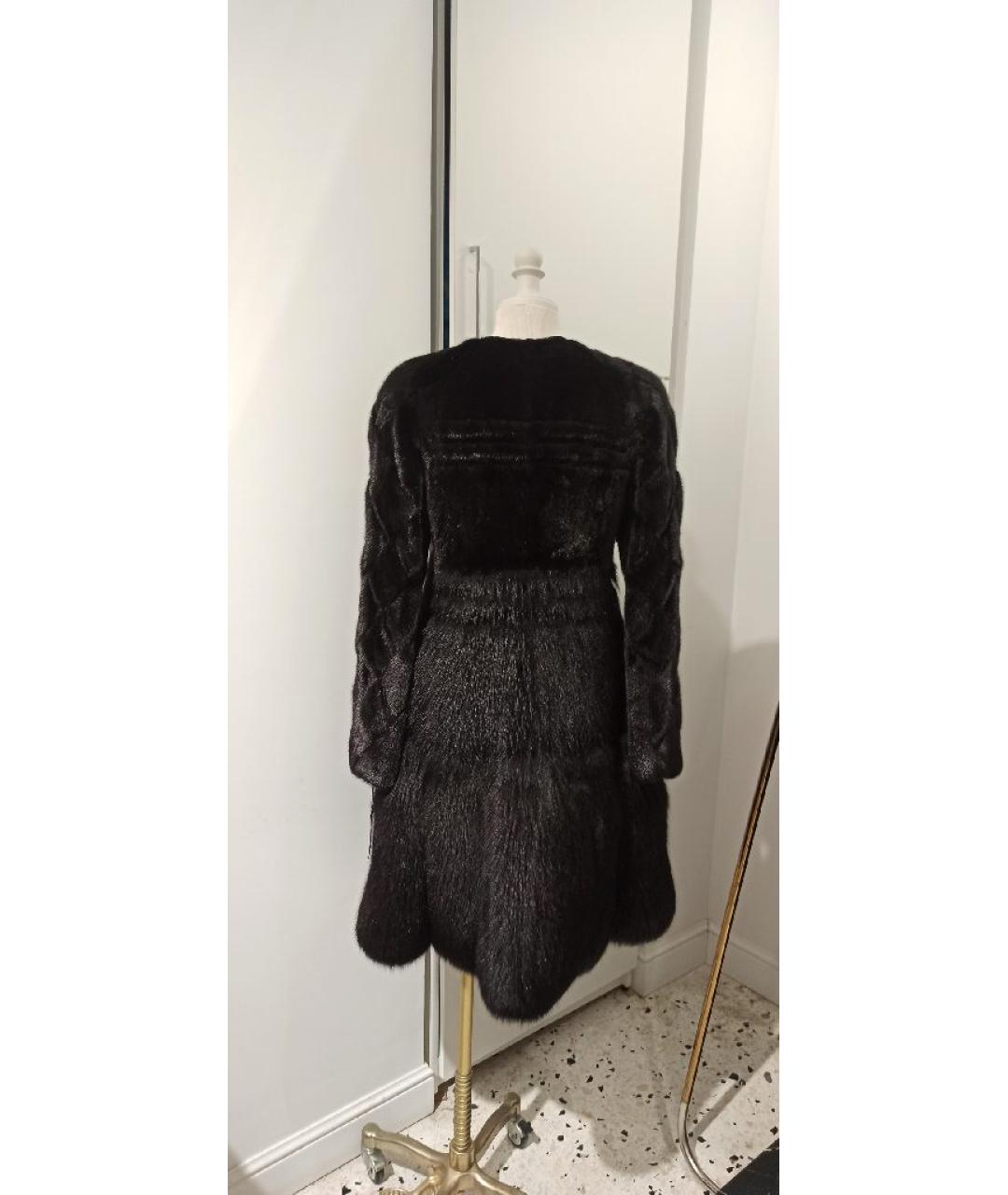 SAINT LAURENT Черная шуба, фото 3