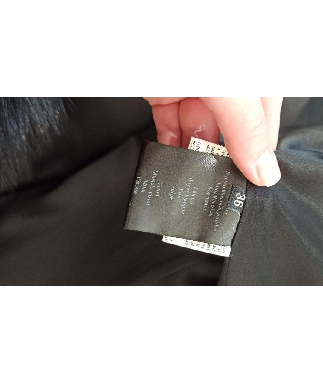 SAINT LAURENT Черная шуба, фото 7