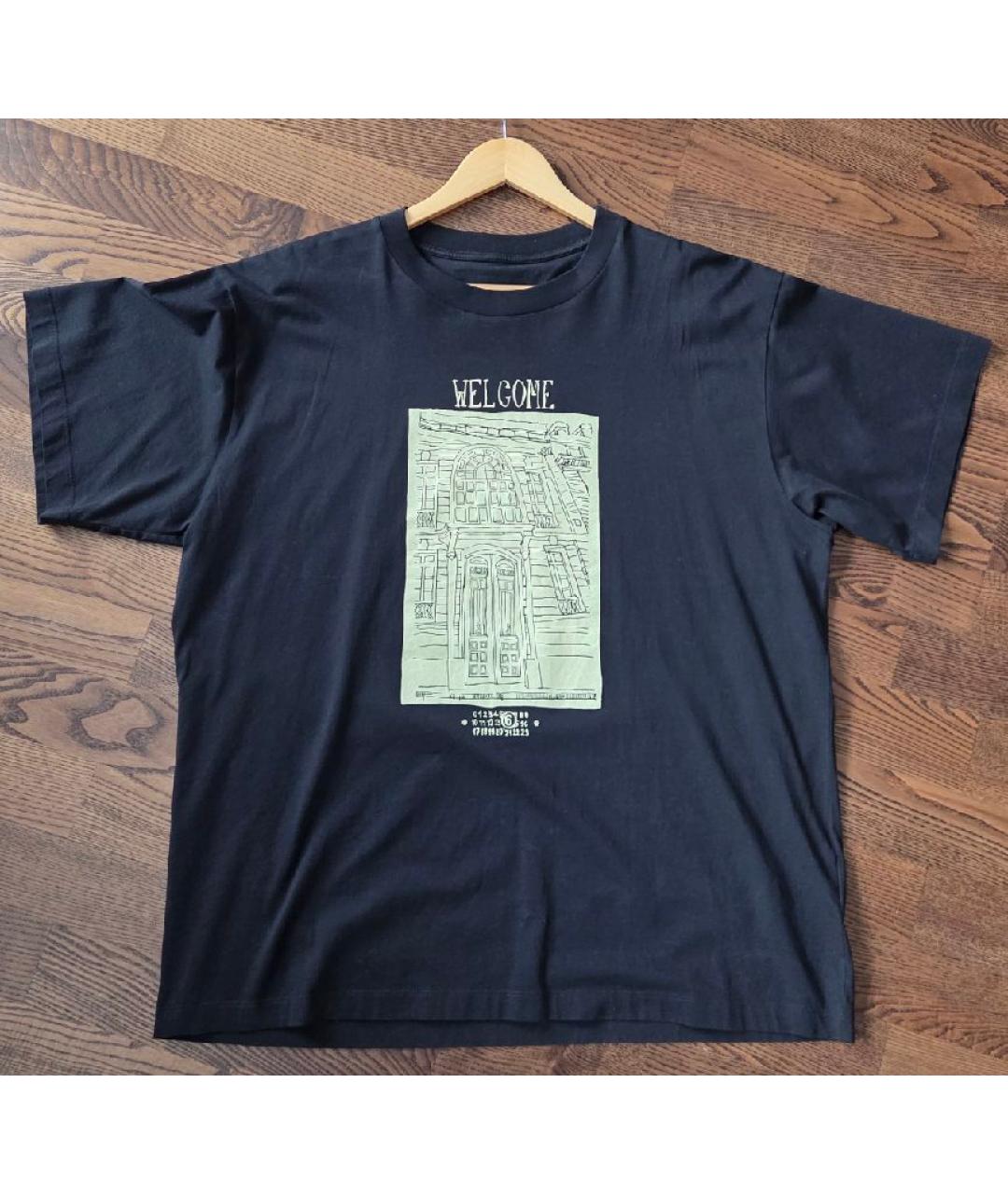 MM6 MAISON MARGIELA Хаки хлопковая футболка, фото 6