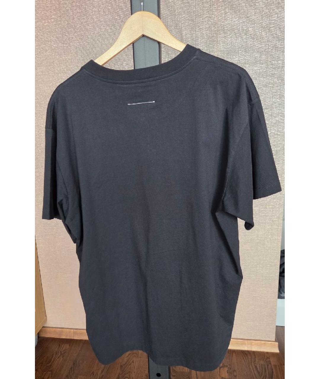 MM6 MAISON MARGIELA Хаки хлопковая футболка, фото 3