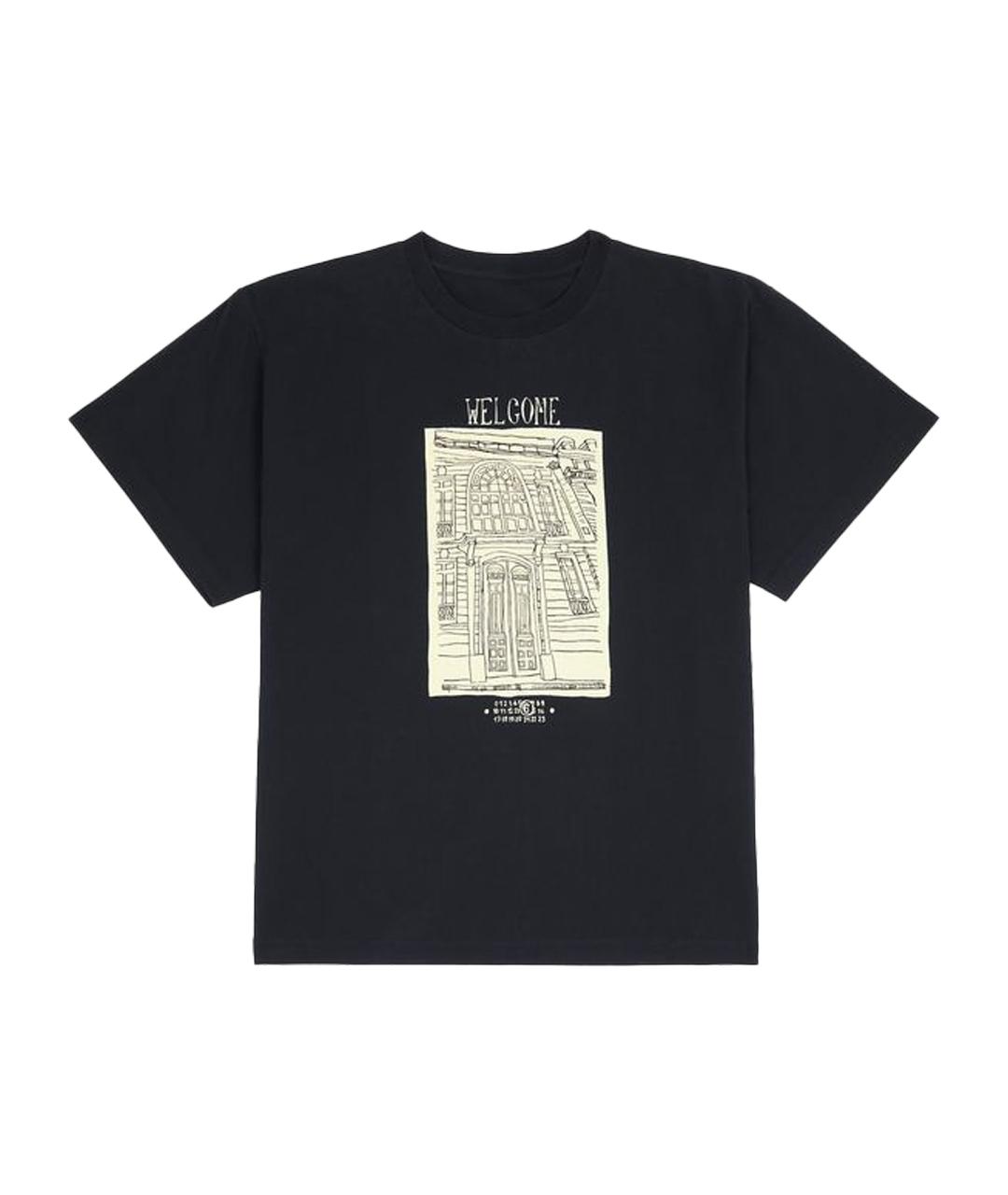 MM6 MAISON MARGIELA Хаки хлопковая футболка, фото 1