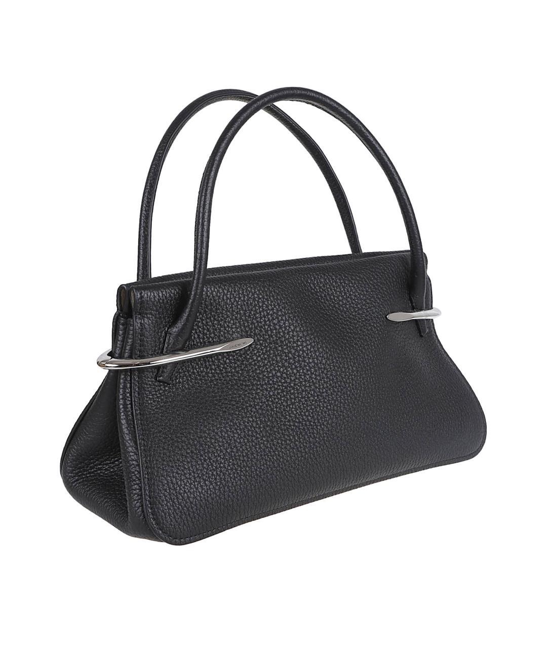 GIVENCHY Черная кожаная сумка тоут, фото 3