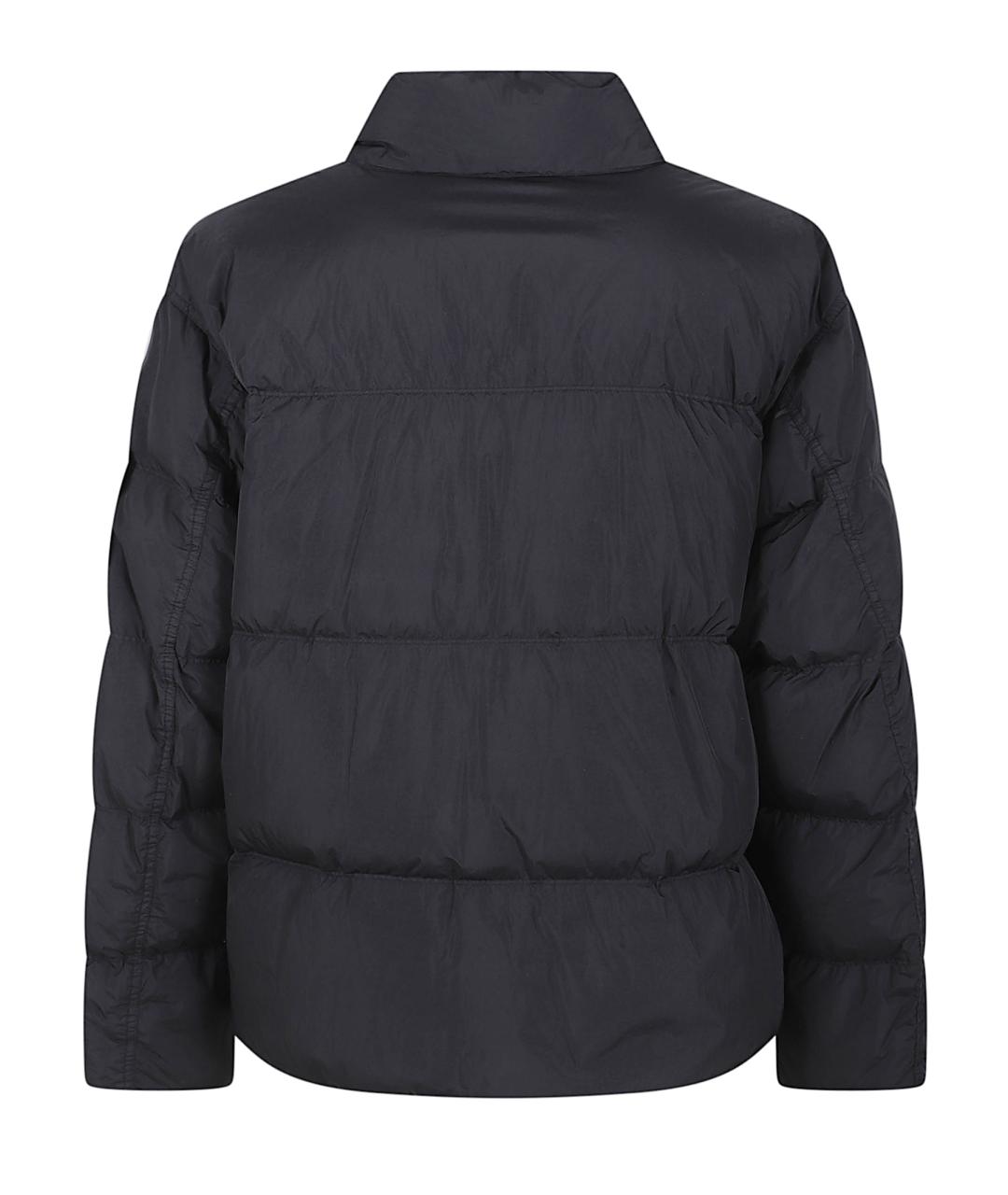 STONE ISLAND Черный полиамидовый пуховик, фото 3