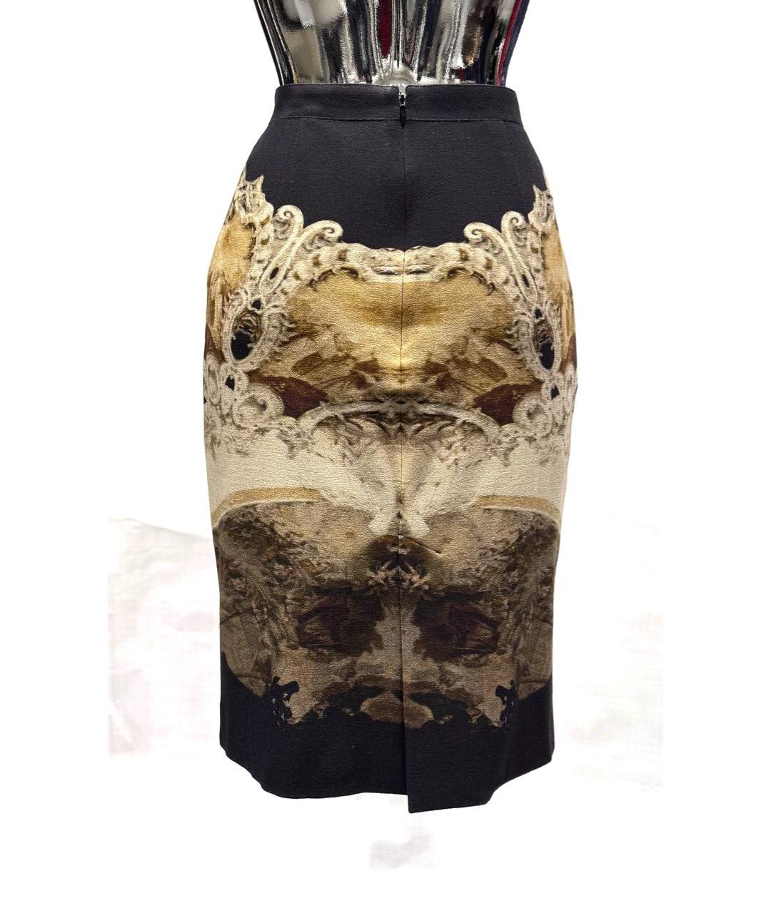 GIVENCHY Черная шерстяная юбка миди, фото 2